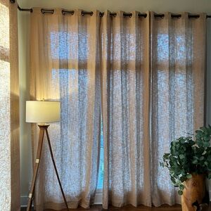 Veratex Linen Grommet Panel Curtain